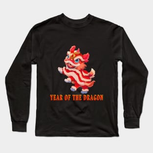 Golden Dragon Lunar Year Of The Dragon 2024 Long Sleeve T-Shirt